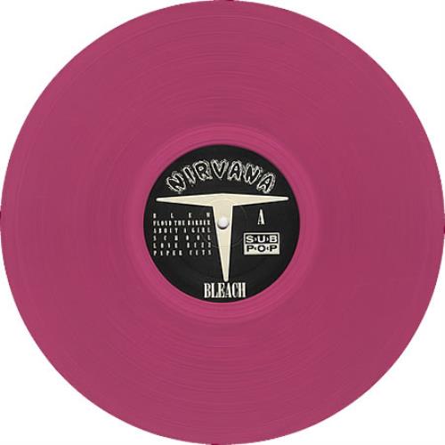 Nirvana (US) Bleach - Translucent Pink US vinyl LP album (LP
